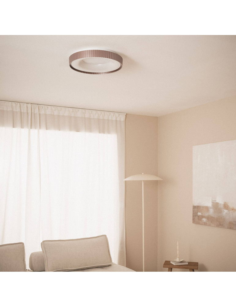 Plafonnier LED 24W Rond Métal CCT Selectionnable Guerin