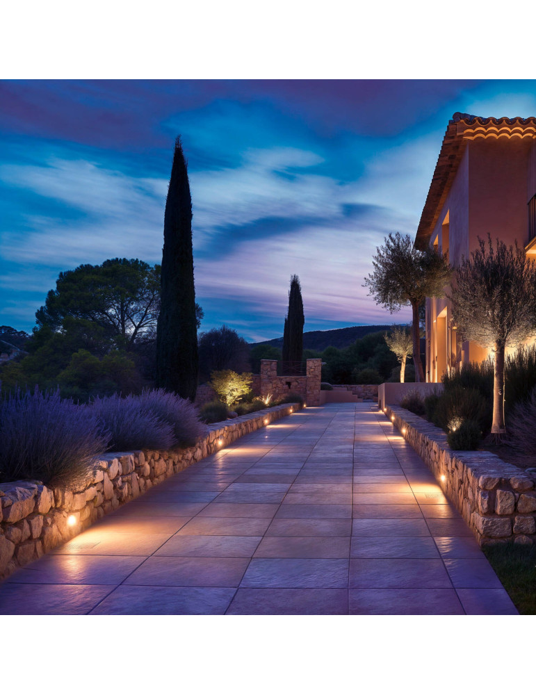 Spot Extérieur Rond Inox Encastrable au Sol pour GU10