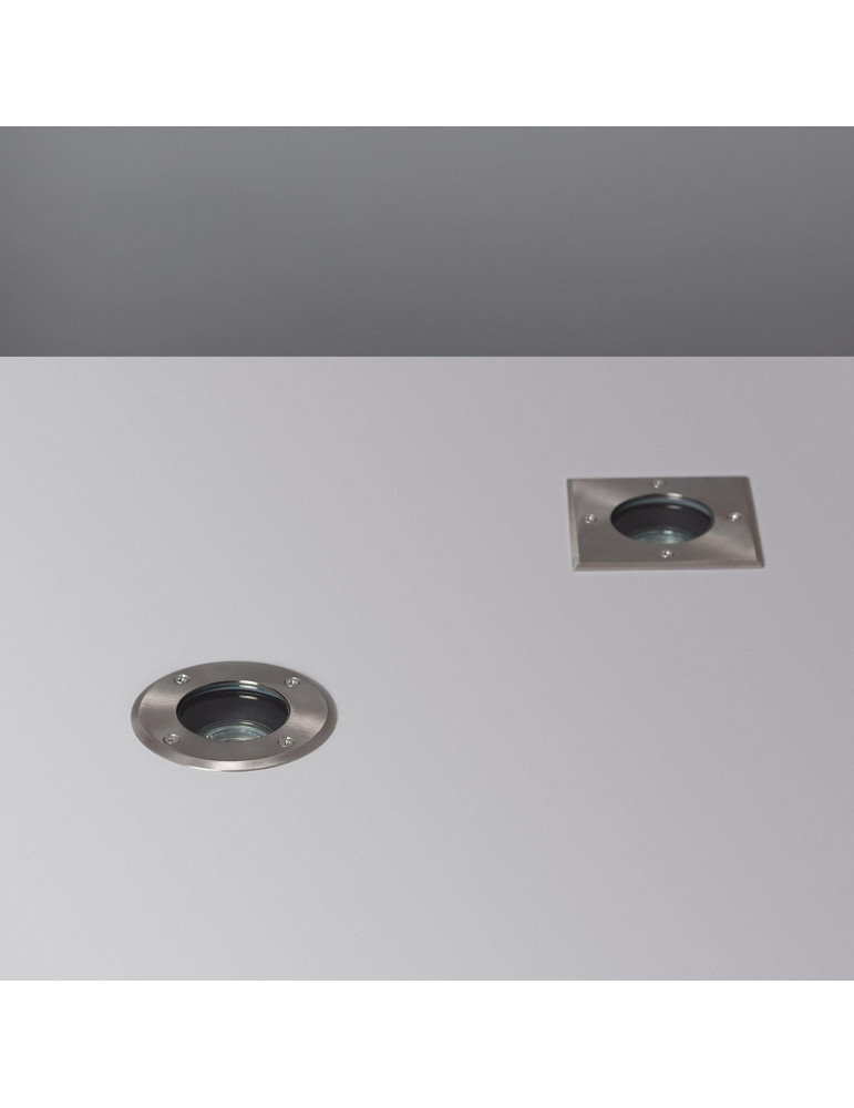 Spot Extérieur Rond Inox Encastrable au Sol pour GU10