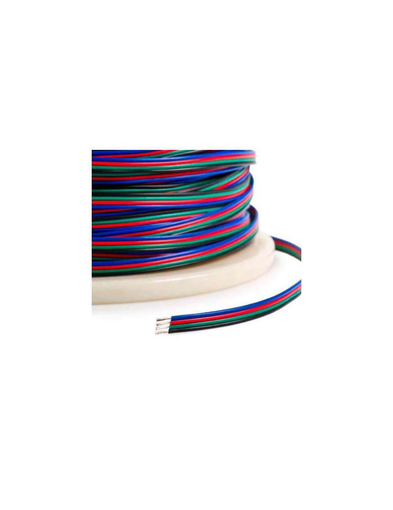 Rouleau 100m Gaine Câble Électrique Plat 0.5mm² pour Ruban LED Rouleau 100m Gaine Câble Électrique Plat 0.5mm² pour Ruban LED