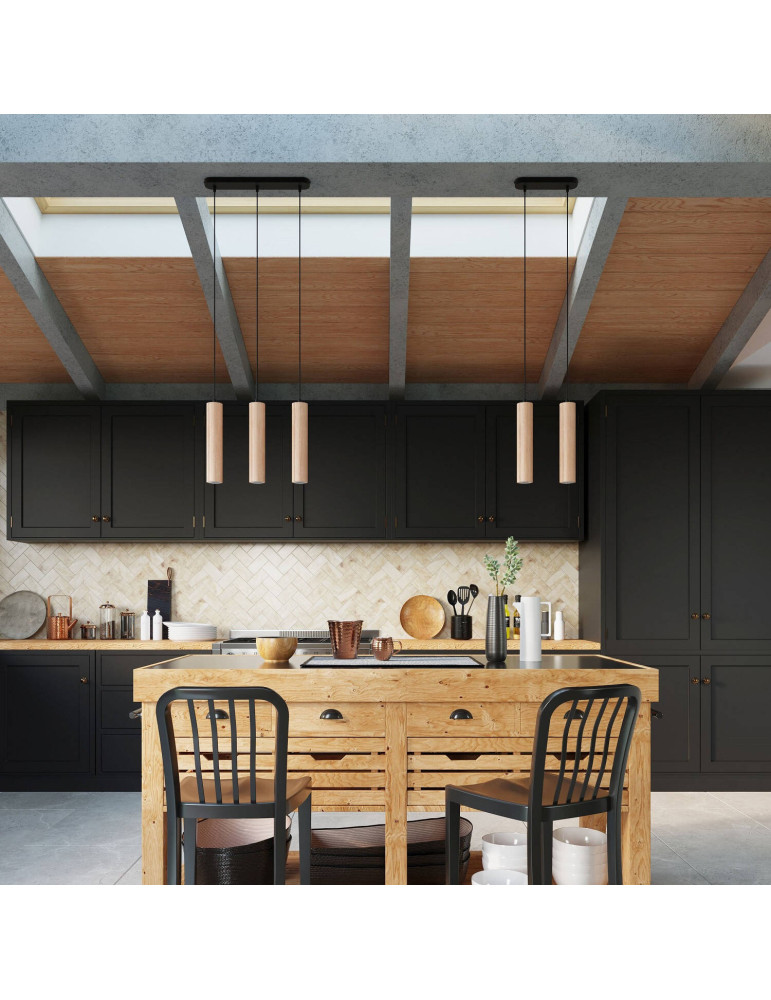 Suspension Bois Lino SOLLUX