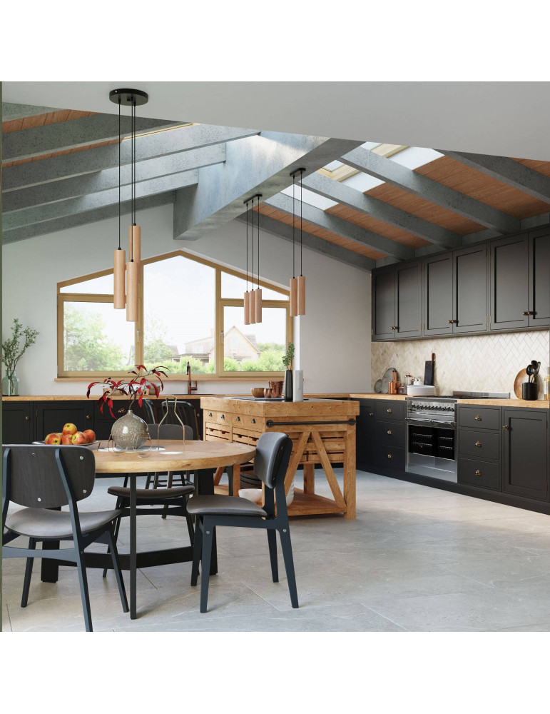 Suspension Bois Lino SOLLUX