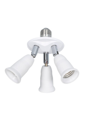 Adaptateur E27 à 3 Ampoules E27