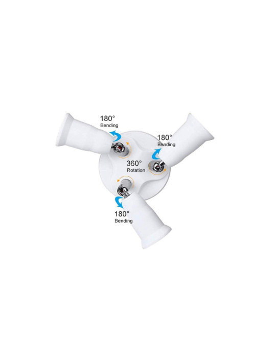 Adaptateur E27 à 3 Ampoules E27