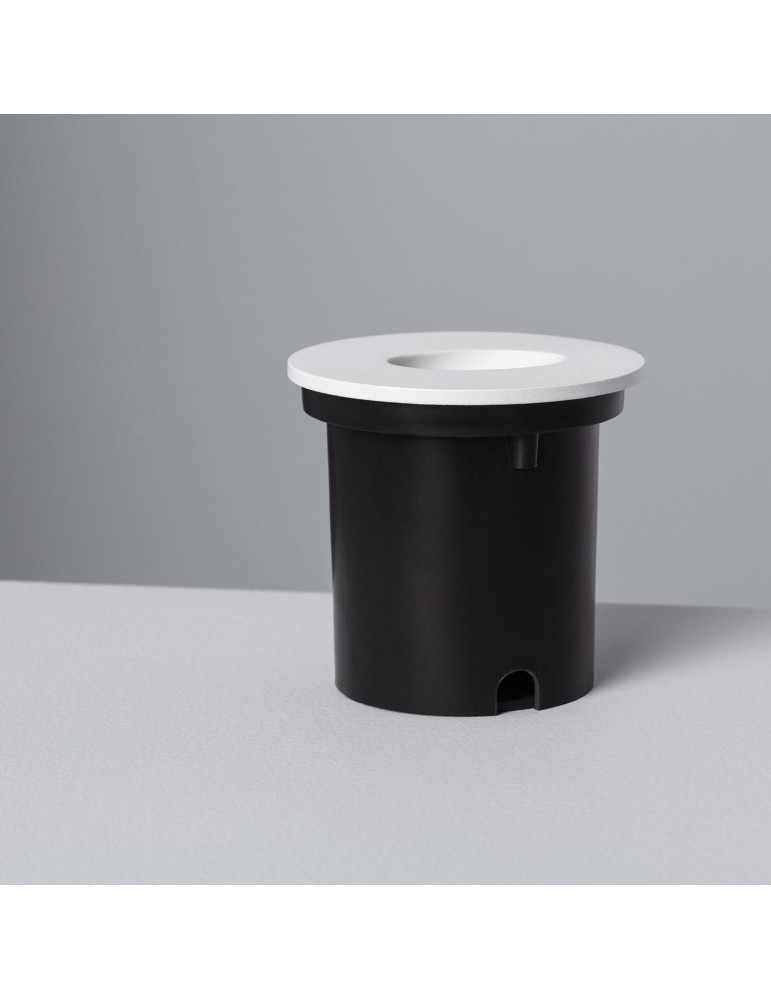 Balise LED Encastrable au Mur Ronde Blanche Adam