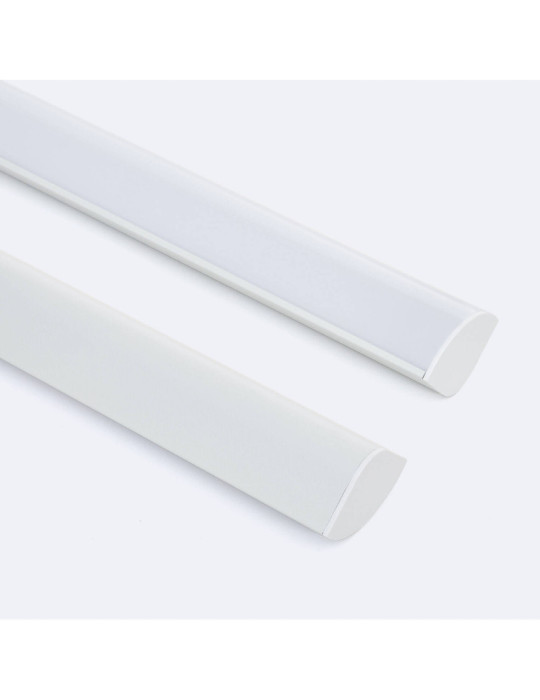 Profilé Aluminium Angle Rond avec Capot Continu pour Ruban LED jusqu'à 20 mm