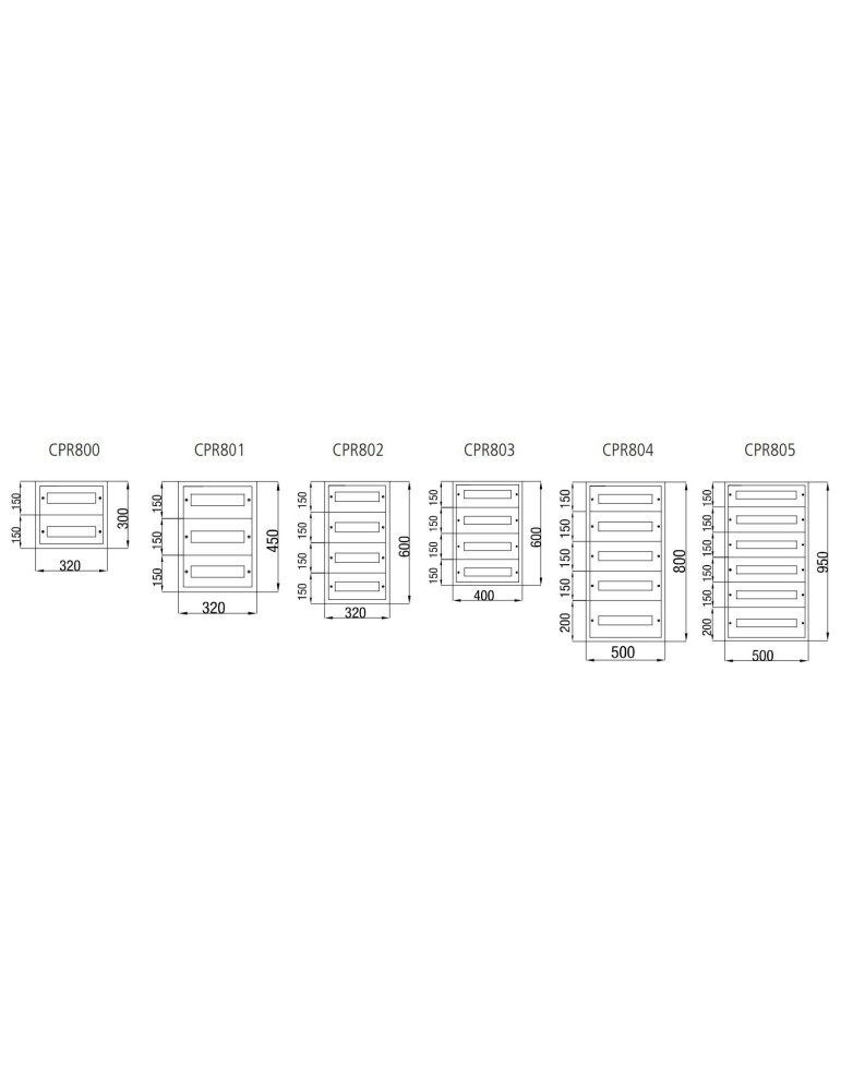 Tableau Électrique Modulaire Métallique en Saillie GARDENA MAXGE