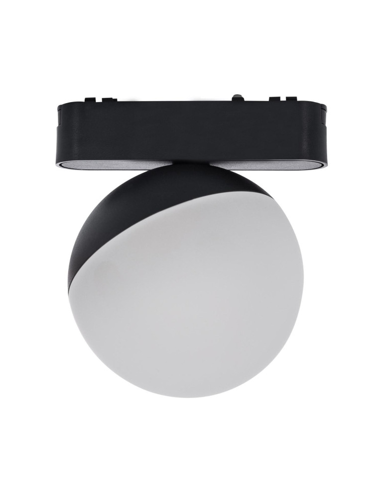 Spot LED sur Rail Magnétique 25mm Extra-Plat 10W 48V Ø100 mm Noir