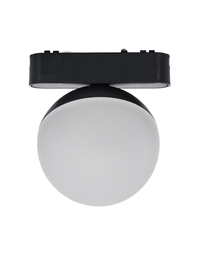 Spot LED sur Rail Magnétique 25mm Extra-Plat 10W 48V Ø100 mm Noir