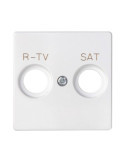 Plaque pour Prise TV + SAT SIMON 82 82097