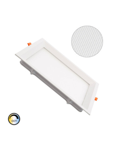 Dalle LED 26W Carrée CCT Microprismatique LIFUD Coupe 150x150 mm