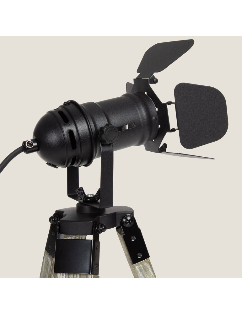 Lampe à Poser Métal et Bois Cinema Kurangna XS
