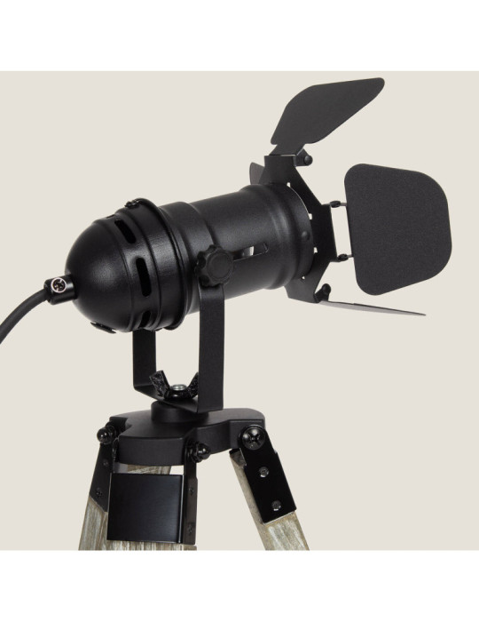 Lampe à Poser Métal et Bois Cinema Kurangna XS