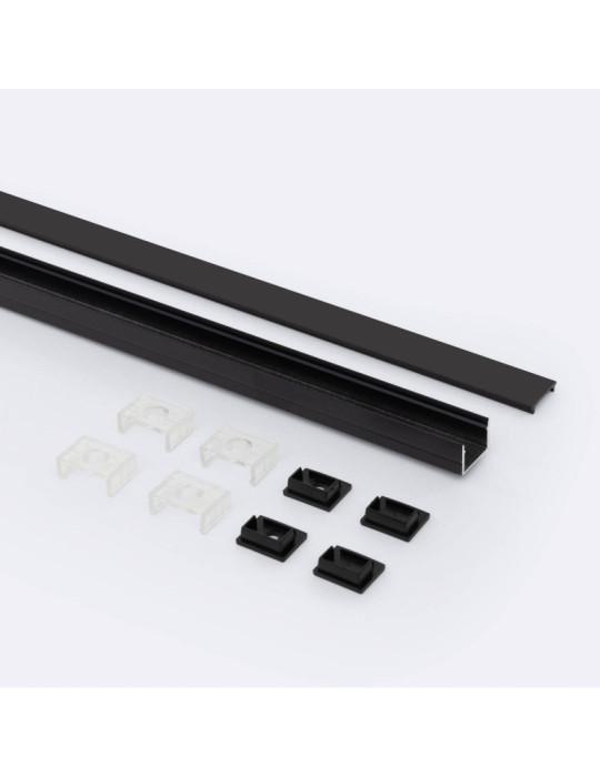 Profilé Aluminium en Saillie avec Capot Continu pour Ruban LED jusqu'à 15 mm