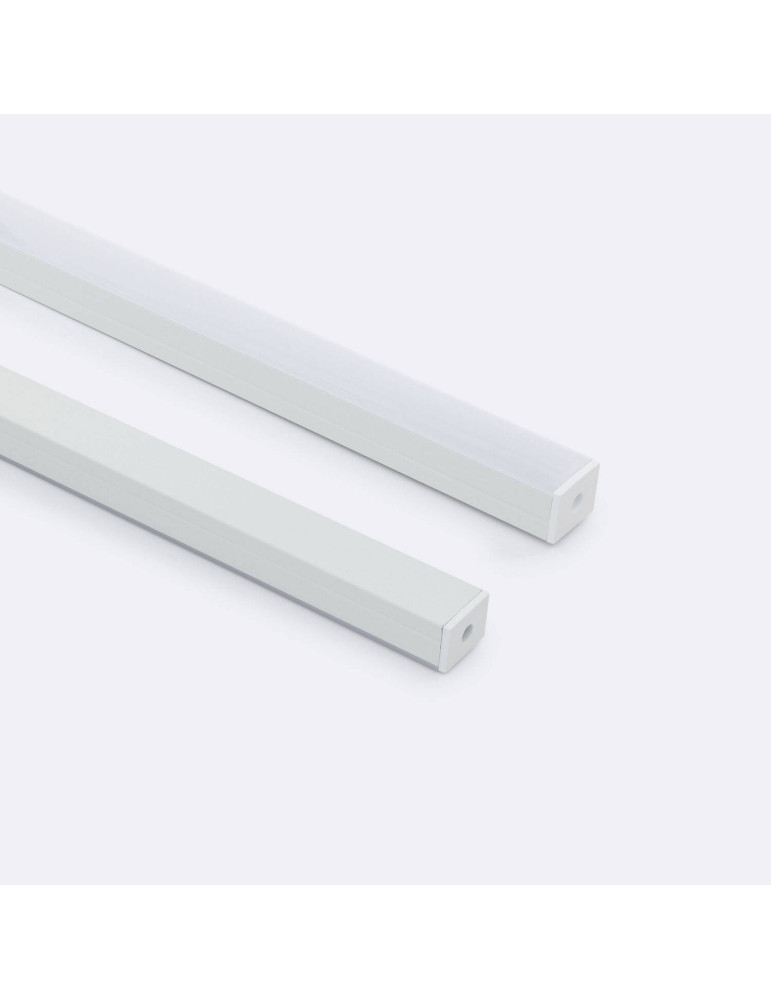 Profilé Aluminium en Saillie avec Capot Continu pour Ruban LED jusqu'à 15 mm