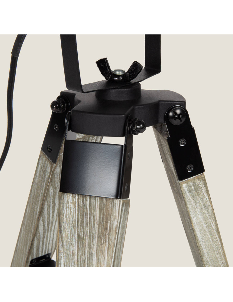 Lampe à Poser Métal et Bois Cinema Kurangna XS