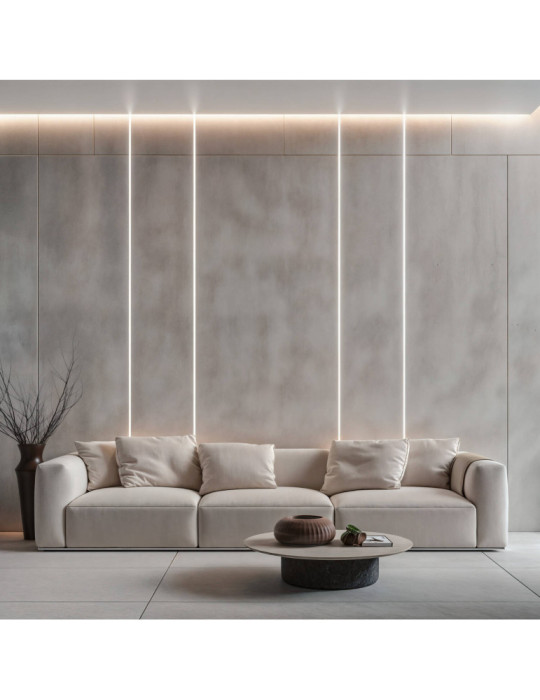 Tube Semi-Circulaire Silicone LED Flex Encastré jusqu'à 10-15 mm