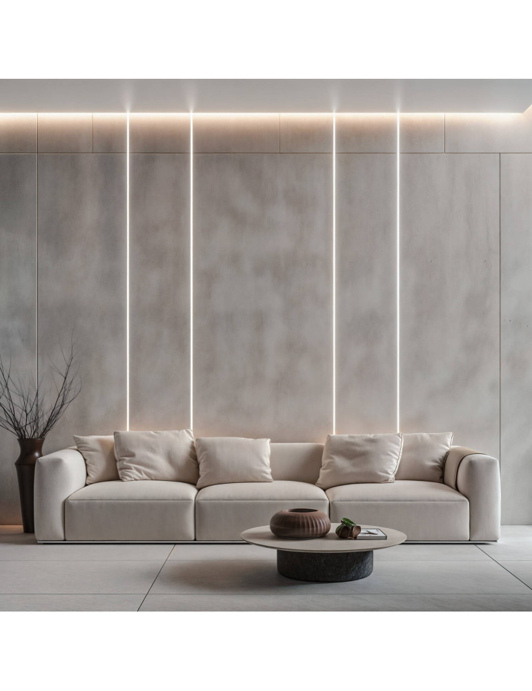 Tube Semi-Circulaire Silicone LED Flex Encastré jusqu'à 10-15 mm