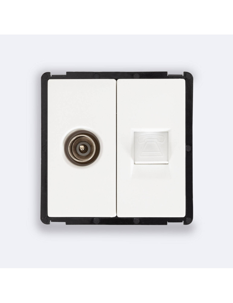 Prise TV Mâle+ Téléphone Modern