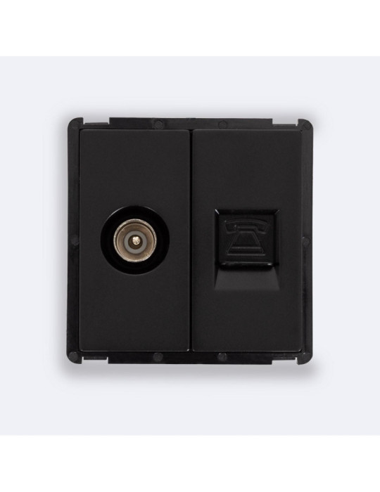 Prise TV Mâle+ Téléphone Modern