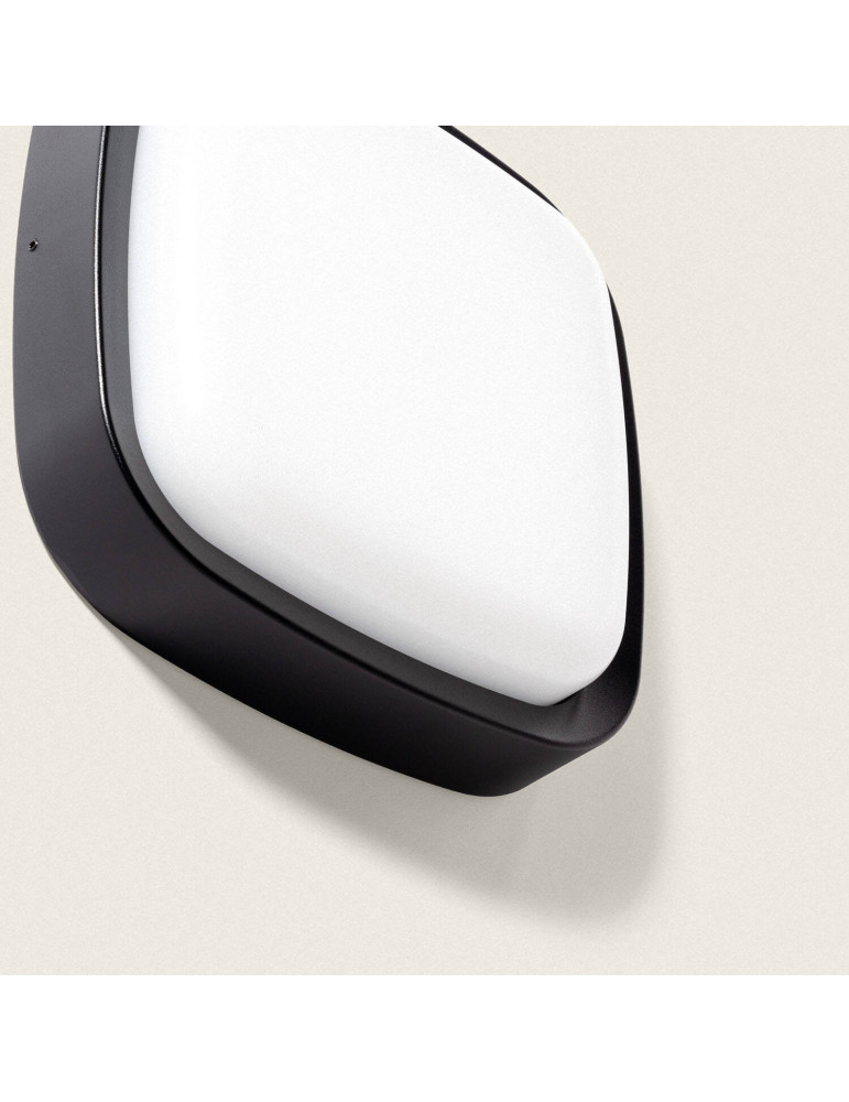 Applique Murale Extérieure LED 12W Éclairage Carré Noire Beilen