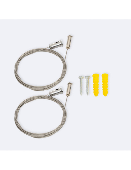 Câbles de Suspension pour Barre Linéaire LED Luxor de 3 m (UGR19