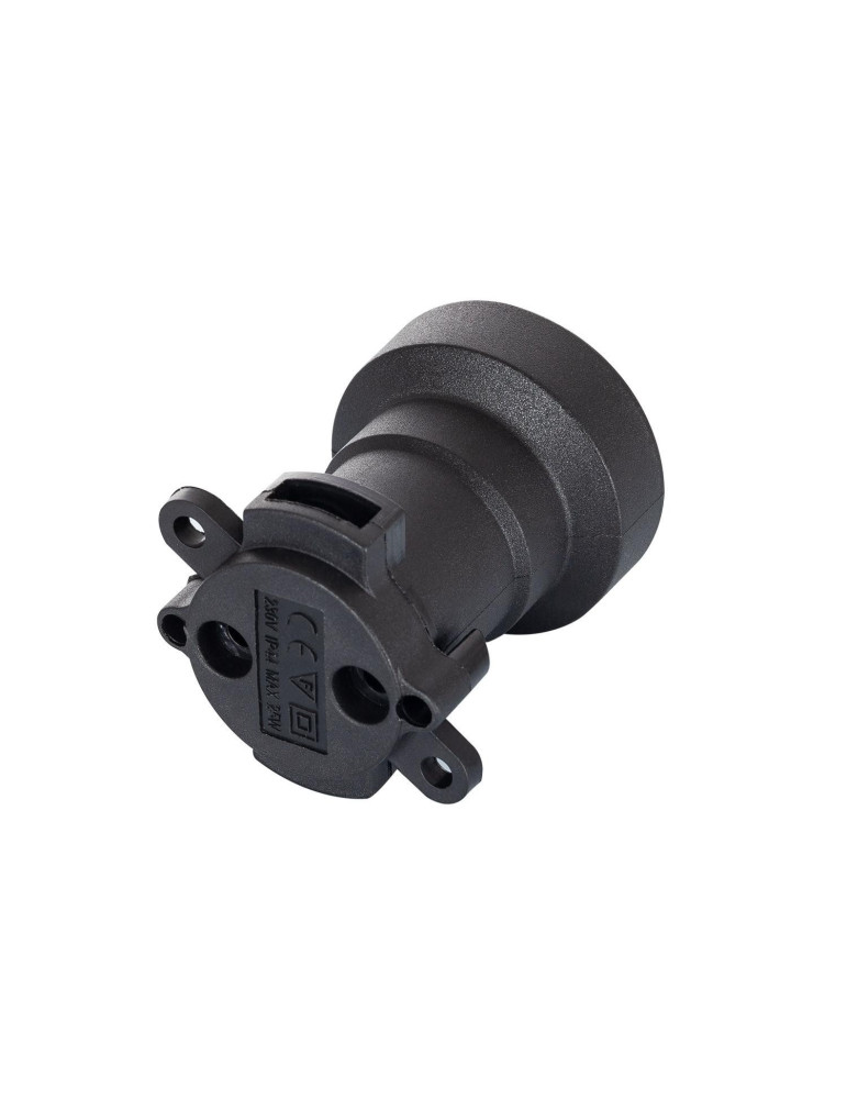 Guirlande Extérieure IP44 Câble Électrique Plat avec Douilles E27 sur Mesure Noire