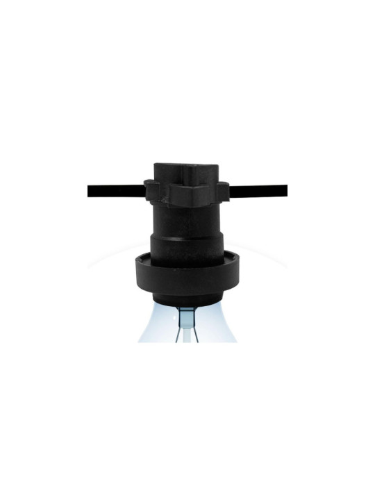 Guirlande Extérieure IP44 Câble Électrique Plat avec Douilles E27 sur Mesure Noire Guirlande Extérieure IP44 Câble Électrique Plat avec Douilles E27 sur Mesure Noire