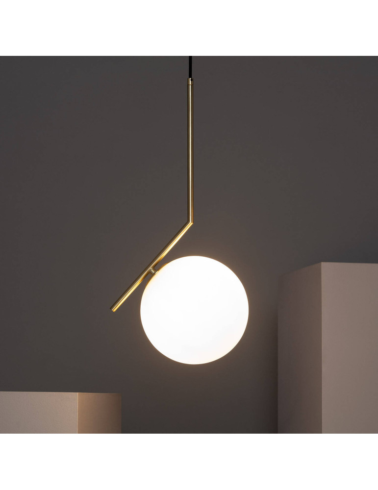 Suspension Métal et Verre Moonlight