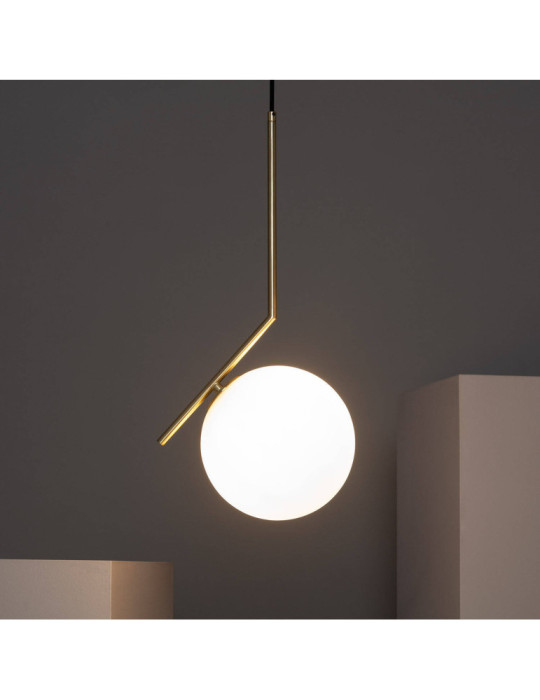 Suspension Métal et Verre Moonlight