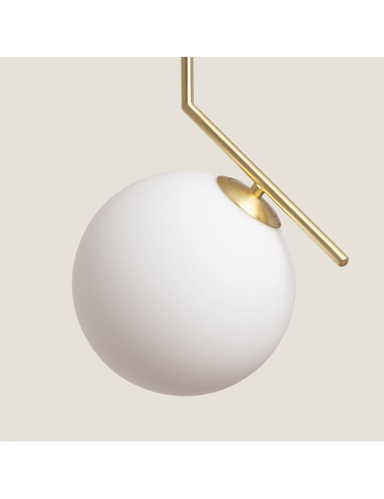 Suspension Métal et Verre Moonlight