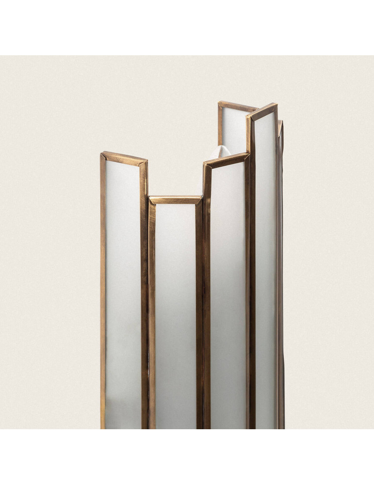 Applique Murale Métal et Verre Bredos