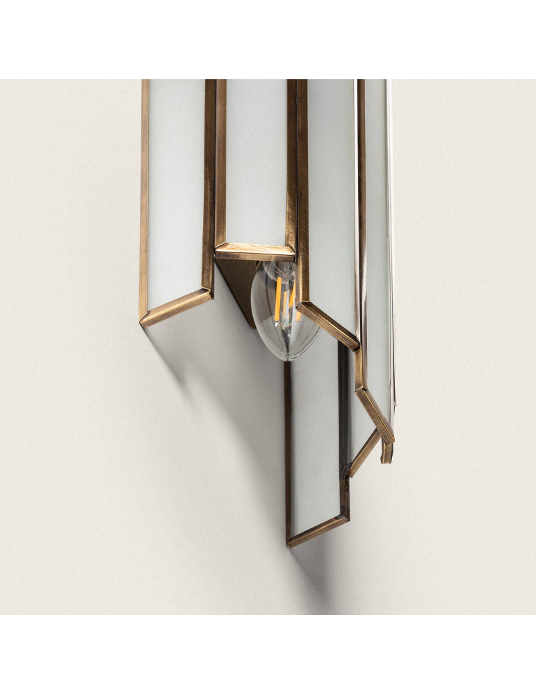 Applique Murale Métal et Verre Bredos