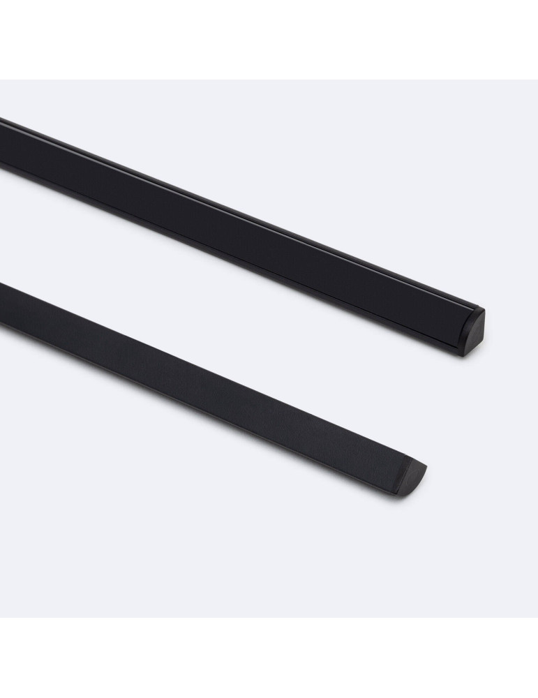 Profilé Aluminium Angle Capot Rond 2m pour Ruban LED jusqu'à 5 mm