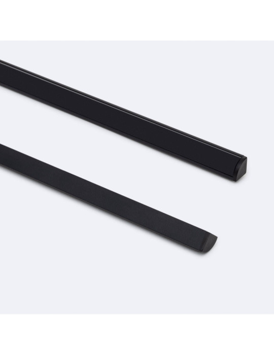 Profilé Aluminium Angle Capot Rond 2m pour Ruban LED jusqu'à 5 mm