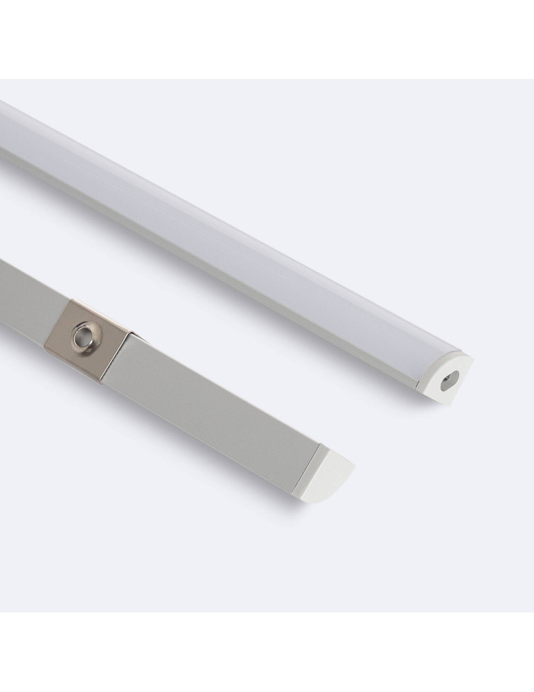 Profilé Aluminium Angle Capot Rond 2m pour Ruban LED jusqu'à 5 mm
