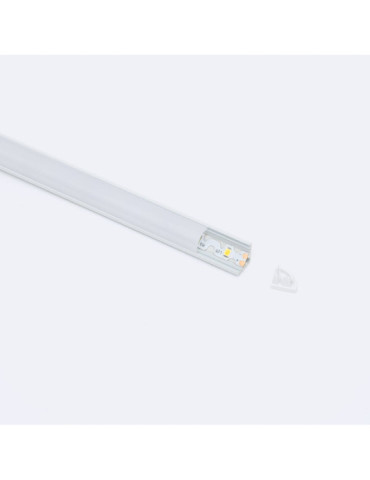 Profilé Aluminium Angle Capot Rond 2m pour Ruban LED jusqu'à 5 mm