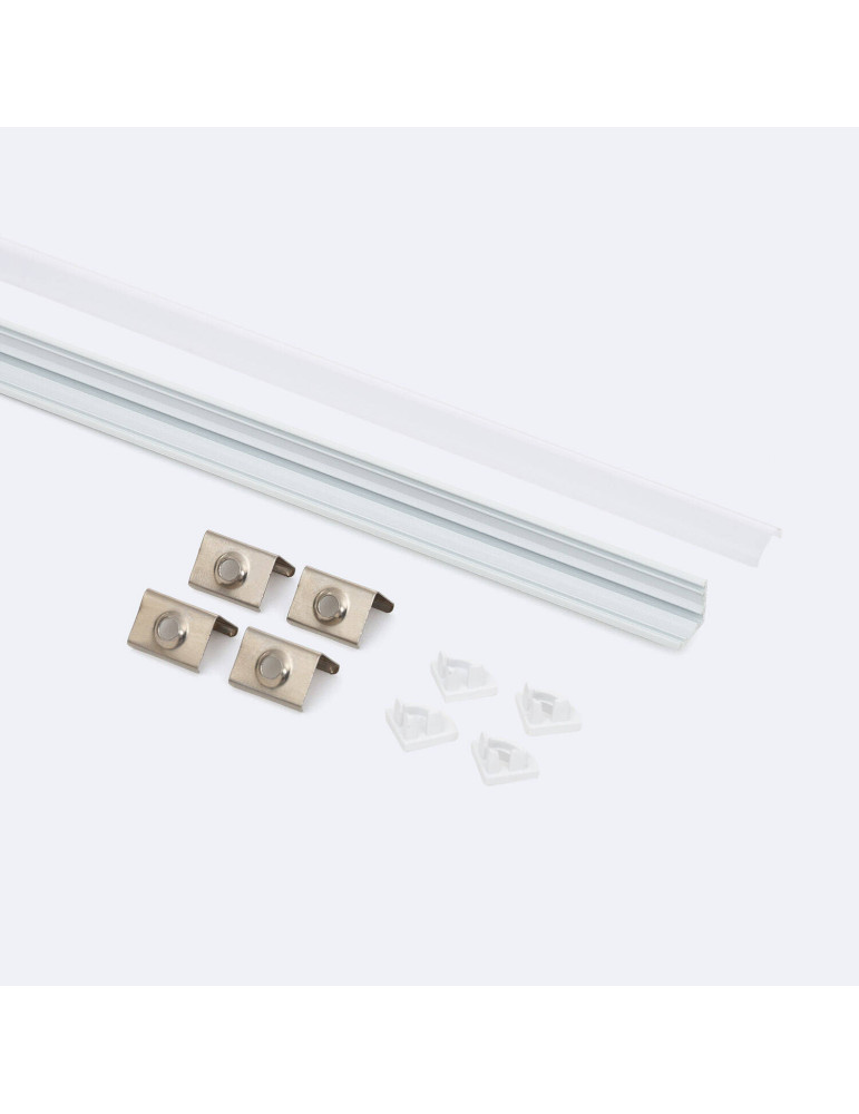 Profilé Aluminium Angle Capot Rond 2m pour Ruban LED jusqu'à 5 mm