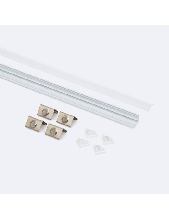 Profilé Aluminium Angle Capot Rond 2m pour Ruban LED jusqu'à 5 mm