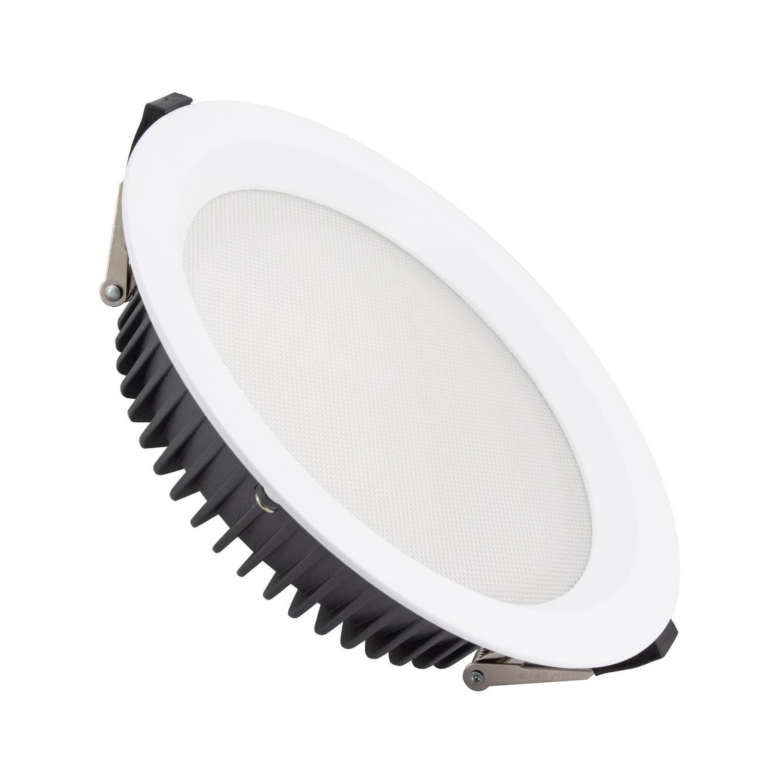 Downlight LED 24W Rond SAMSUNG Aero 130 lm/W Microprismatique 4000K LIFUD Coupe Ø 200mm Blanc neutre 4000K  Dimmable