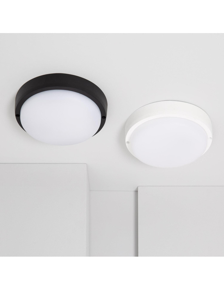 Plafonnier LED Extérieur Rond 25W Hublot White IP65 Ø175 mm