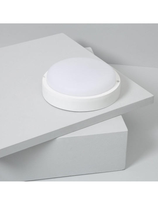 Plafonnier LED Extérieur Rond 25W Hublot White IP65 Ø175 mm