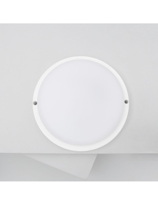 Plafonnier LED Extérieur Rond 25W Hublot White IP65 Ø175 mm
