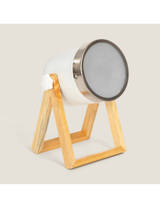 Lampe à Poser Métal et Bois Galicy