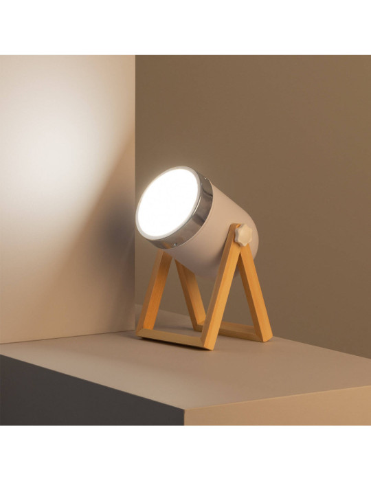 Lampe à Poser Métal et Bois Galicy