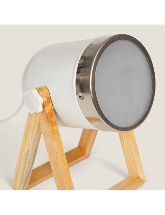 Lampe à Poser Métal et Bois Galicy