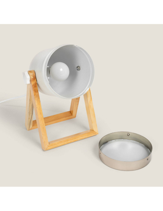 Lampe à Poser Métal et Bois Galicy