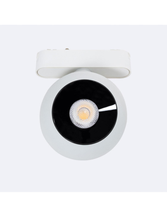 Spot LED sur Rail Magnétique 25mm Extra-Plat 12W Concave 48V Ø100 mm Blanc