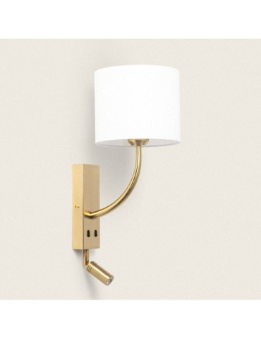 Applique Murale Métal avec Flex LED de Lecture 2.5W Gold-Teylo