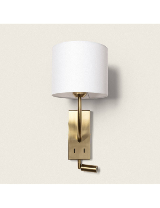 Applique Murale Métal avec Flex LED de Lecture 2.5W Gold-Teylo